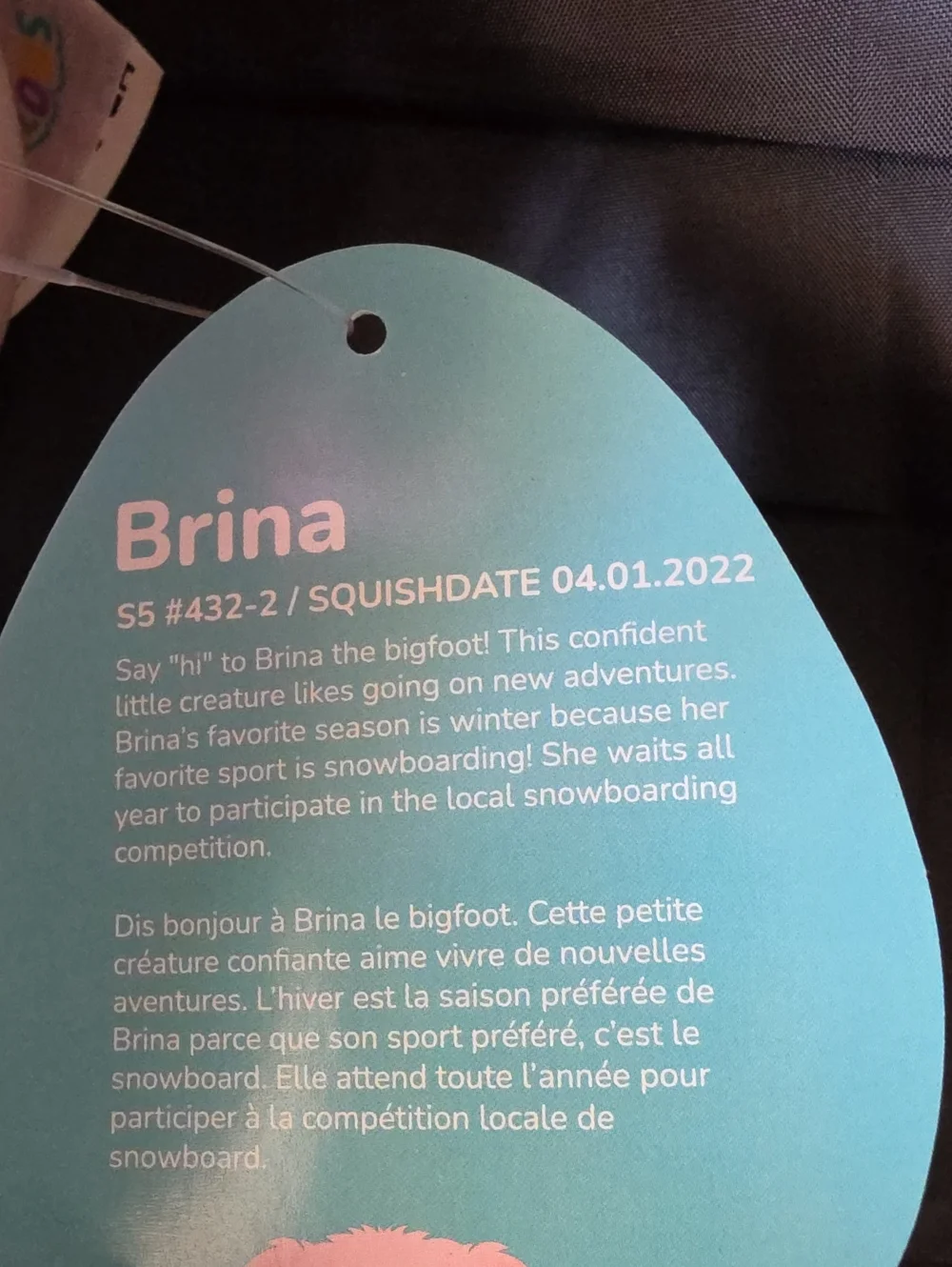 Brina The Pink Bigfoot 5.5